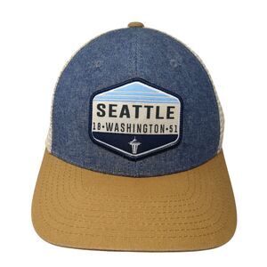 Seattle Washington Slideback Trucker Hat Multicolor One Size Mesh Back